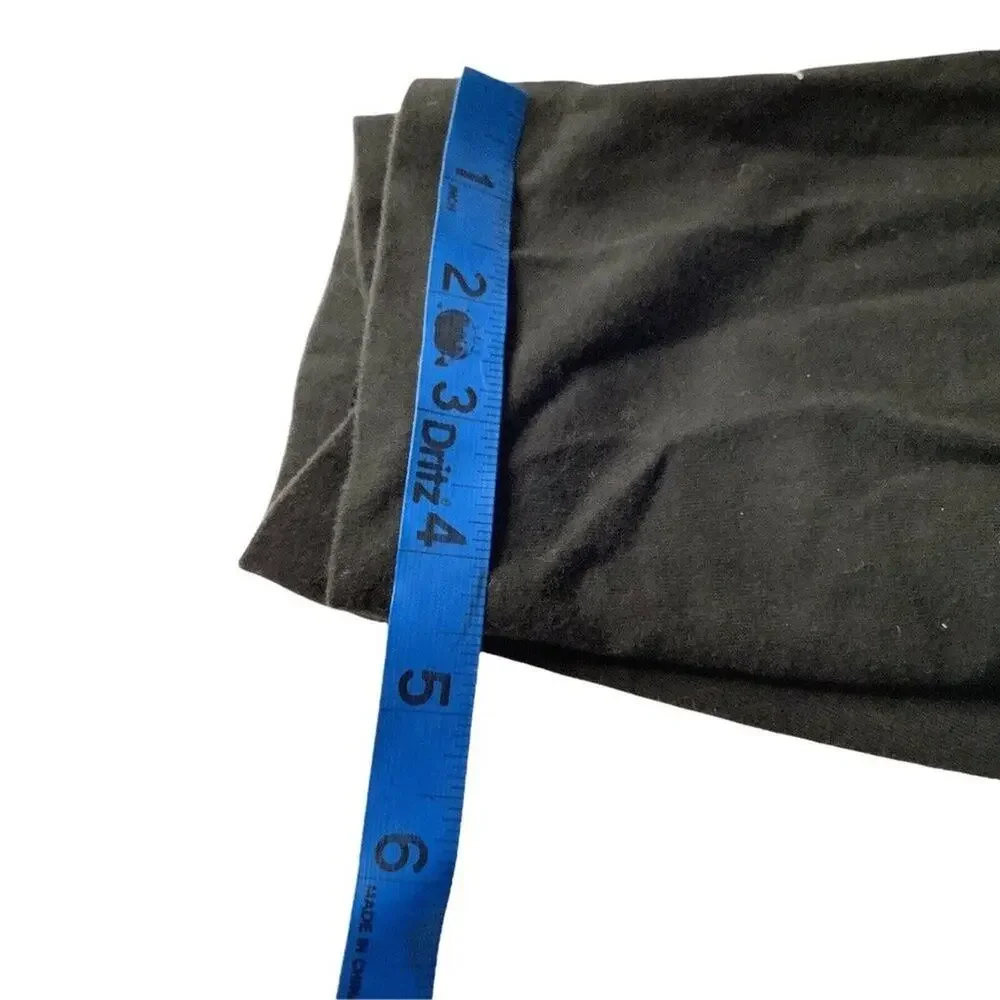 Victoria’s Secret PINK Rhinestone Foldover Yoga Capri Leggings Black S - Picture 9 of 10